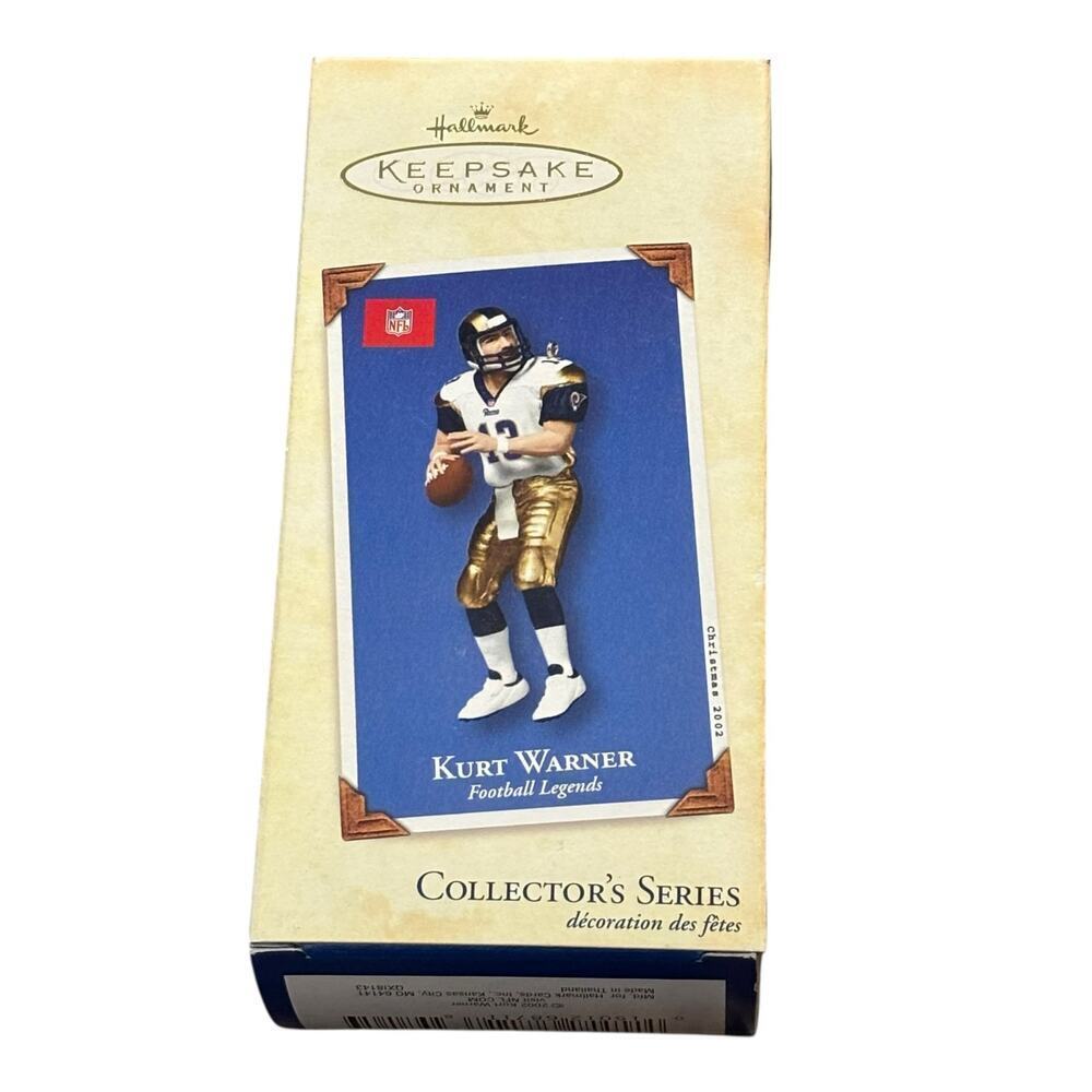 Hallmark Keepsake Kurt Warner NFL Football Legend Christmas Ornament Decor